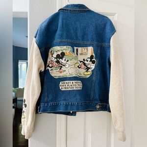 Vintage Mickey and Minnie Mouse Jean Jacket - Adriana Sport XL
